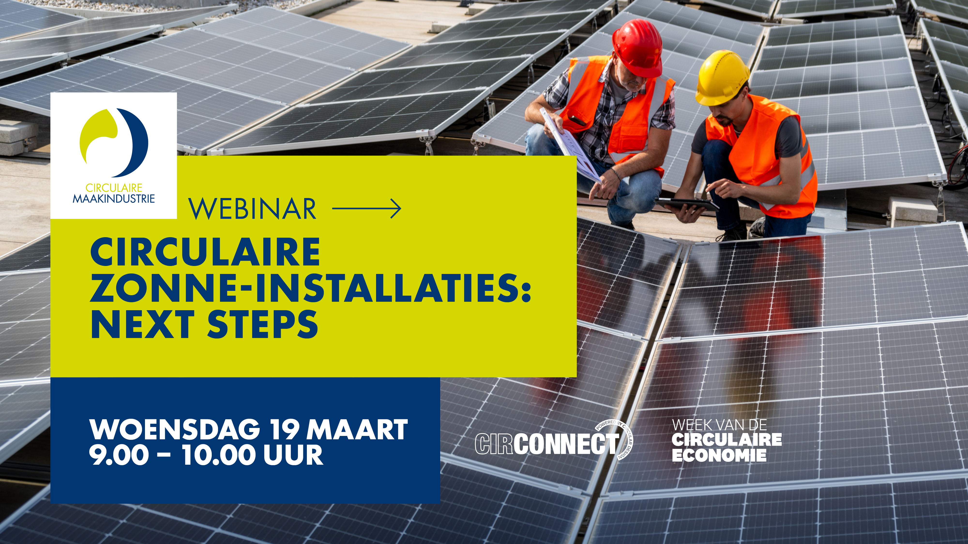 Week van de Circulaire Economie: webinar over zonne-installaties